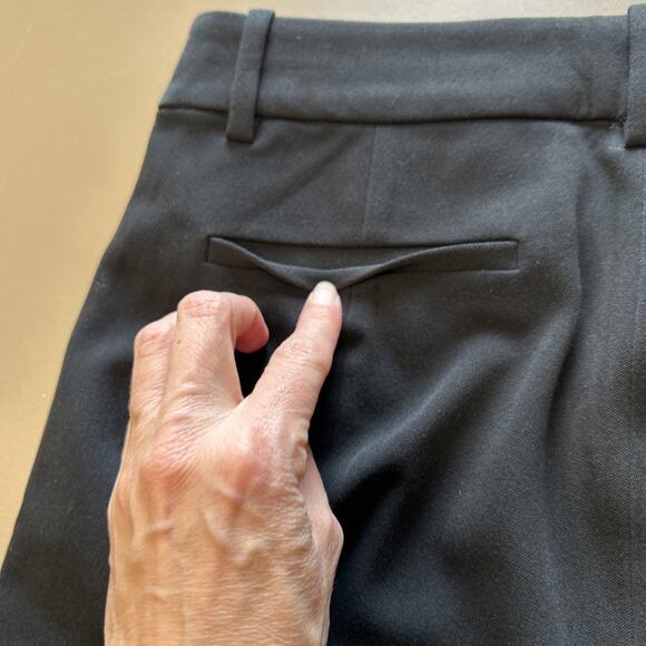 J Crew Women’s Dress Pants Ponte Black 4 Career Straight Slim Leg Ankle - Picture 6 of 6